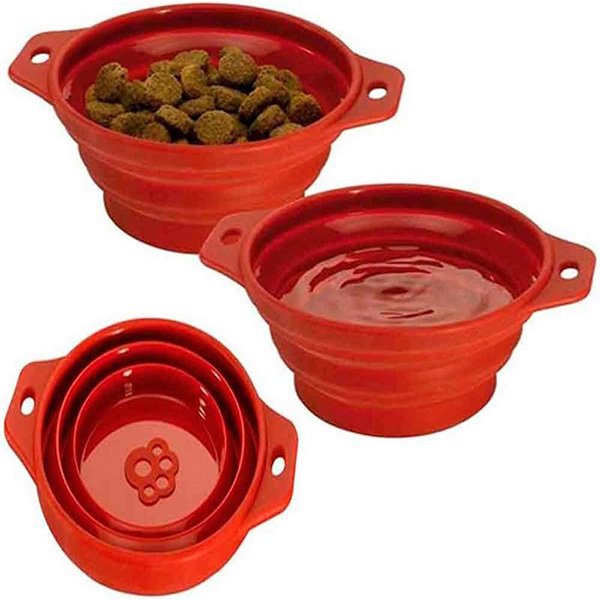 Ferplast 500 Ml Bowl Katlanabilir Seyahat Su ve Mama Kabı | Kedi Seyahat Kabı