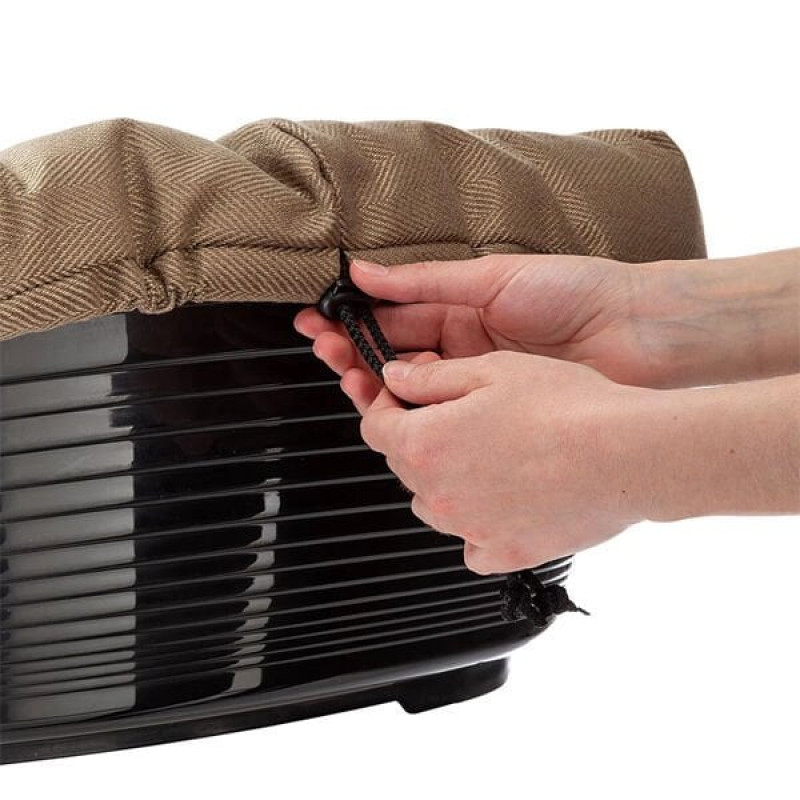 Ferplast 52x39x21 Cm Sofa 2 Minderli Plastik Yatak Kahverengi | Kumaş Kedi Yatağı