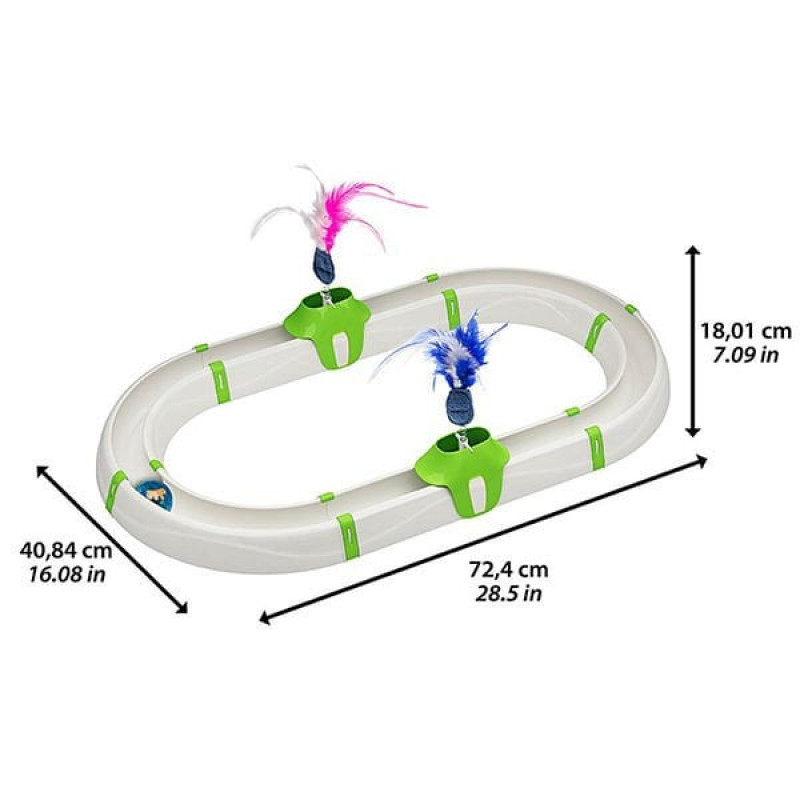 Ferplast 72x40x18 Cm Turbine Oyuncakli Doner Oyuncak | Kedi Oyun Tüneli