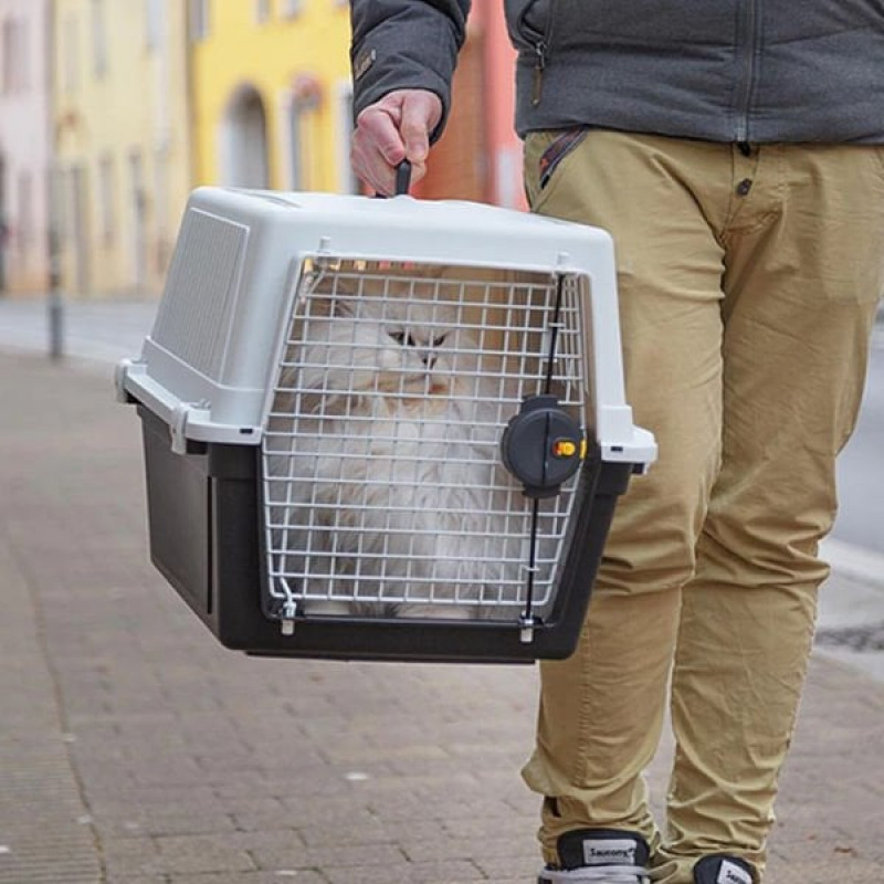 Ferplast Atlas 20 El Köpek Taşıma Çantası Gri | Kedi Taşıma Kutusu