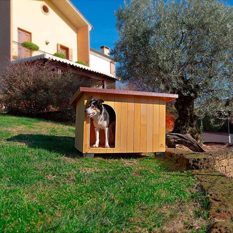 Ferplast Baita 100 Ahşap Köpek Kulübesi | Ahşap Köpek Kulubesi