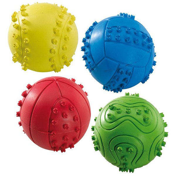 Ferplast PA 5537 6 Cm Sesli Kauçuk Top Renkli | Köpek Top Oyuncak