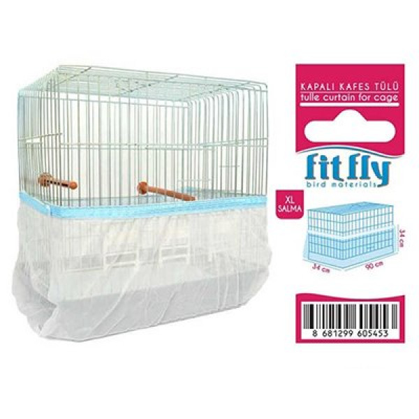 Fit Fly Xlarge Lüx Kapalı Kafes Tülü Salma | Kuş Tülü