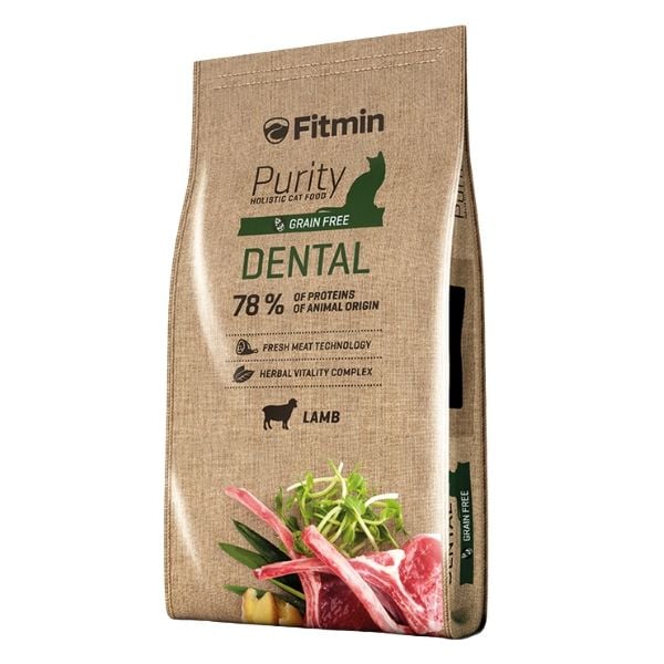 Fitmin 10 Kg Purity Dental Grain Free Kuzu | Tahılsız Kuru Kedi Maması