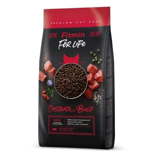 Fitmin 1,8 Kg For Life Castrate Biftek | Kısırlaştırılmış Kedi Maması