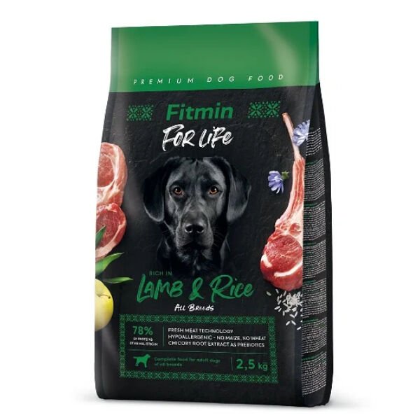 Fitmin For Life 2,5 Kg Kuzu ve Pirinç | Yetişkin Köpek Kuru Maması