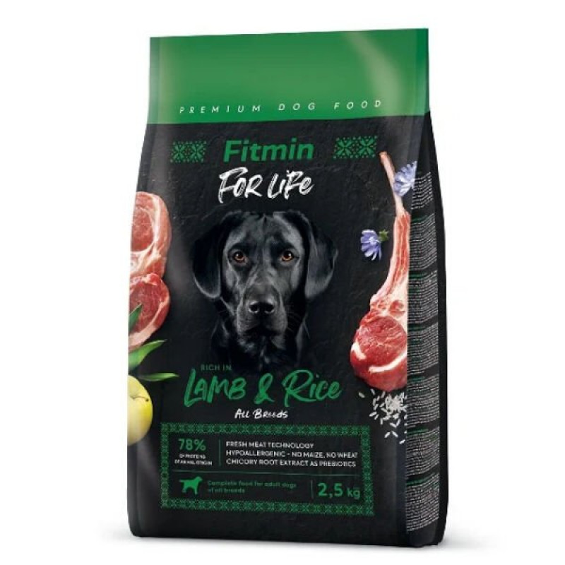 Fitmin For Life 2,5 Kg Kuzu ve Pirinç | Yetişkin Köpek Kuru Maması Fitmin For Life 2,5 Kg Kuzu ve Pirinç | Yetişkin Köpek Kuru Maması