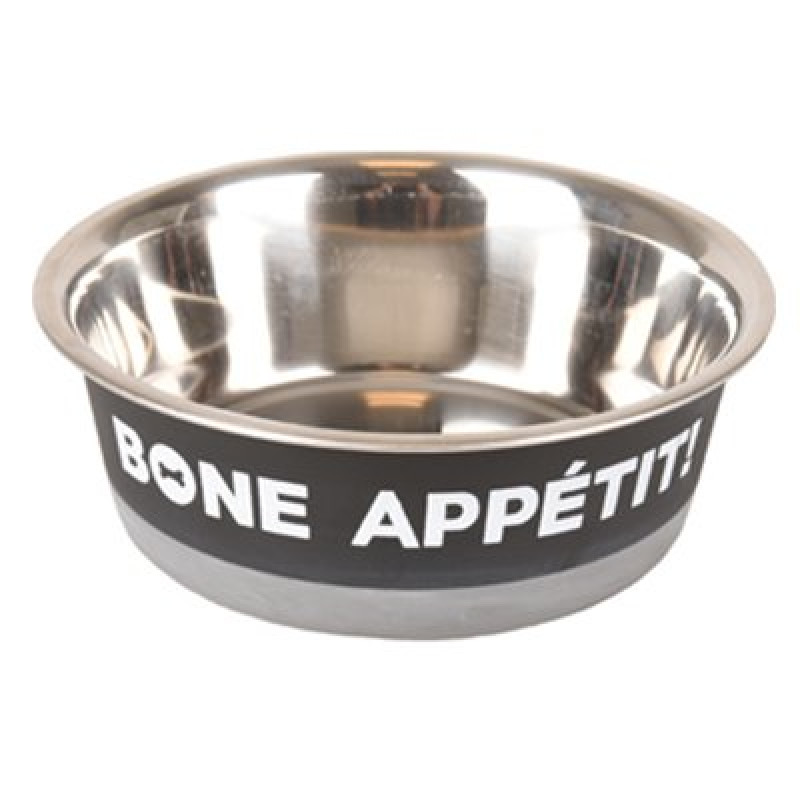 Flamingo 900 Ml Appetit Desenli Mama Ve Su Kabı Siyah | Metal Mama Ve Su Kabı Flamingo 900 Ml Appetit Desenli Mama Ve Su Kabı Siyah | Metal Mama Ve Su Kabı