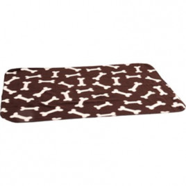 100x70 cm Kemik Desenli Battaniye Bordo | Köpek Battaniyesi