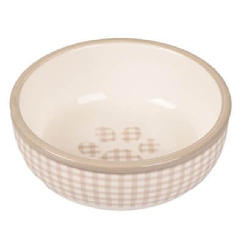 Flamingo 13 cm Mylo Seramik Mama Kabı Bej Beyaz 310 ml | Seramik Mama Ve Su Kabı Flamingo 13 cm Mylo Seramik Mama Kabı Bej Beyaz 310 ml | Seramik Mama Ve Su Kabı