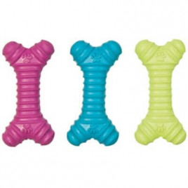 15.5x7x3 cm Sesli Kauçuk Kemik Oyuncak | Kemik Şekilli Köpek Oyuncağı