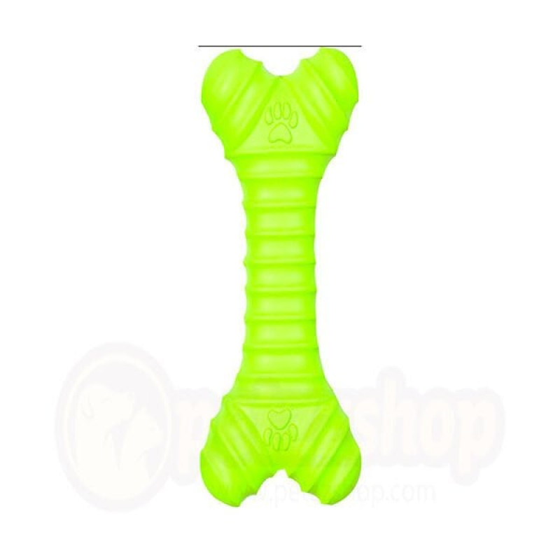 Flamingo 15.5x7x3 cm Sesli Kauçuk Kemik Oyuncak | Kemik Şekilli Köpek Oyuncağı