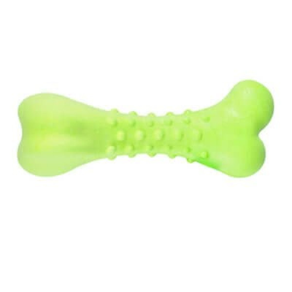 Flamingo 16 cm Dına Nane Kemik Yeşil Oyuncak | Kemik Şekilli Köpek Oyuncağı