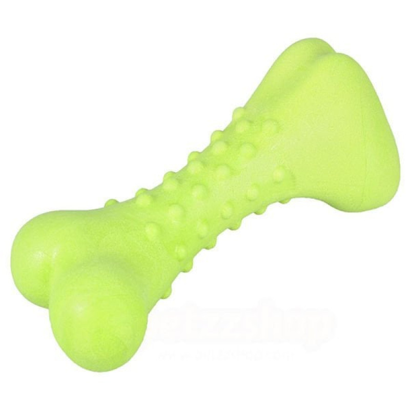 Flamingo 16 cm Dına Nane Kemik Yeşil Oyuncak | Kemik Şekilli Köpek Oyuncağı