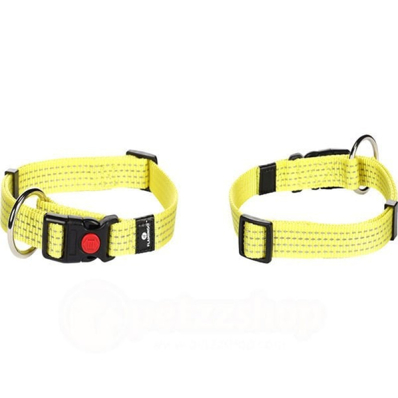 Flamingo 30-45 Cm Boyun Tasması Sarı | Köpek Boyun Tasması
