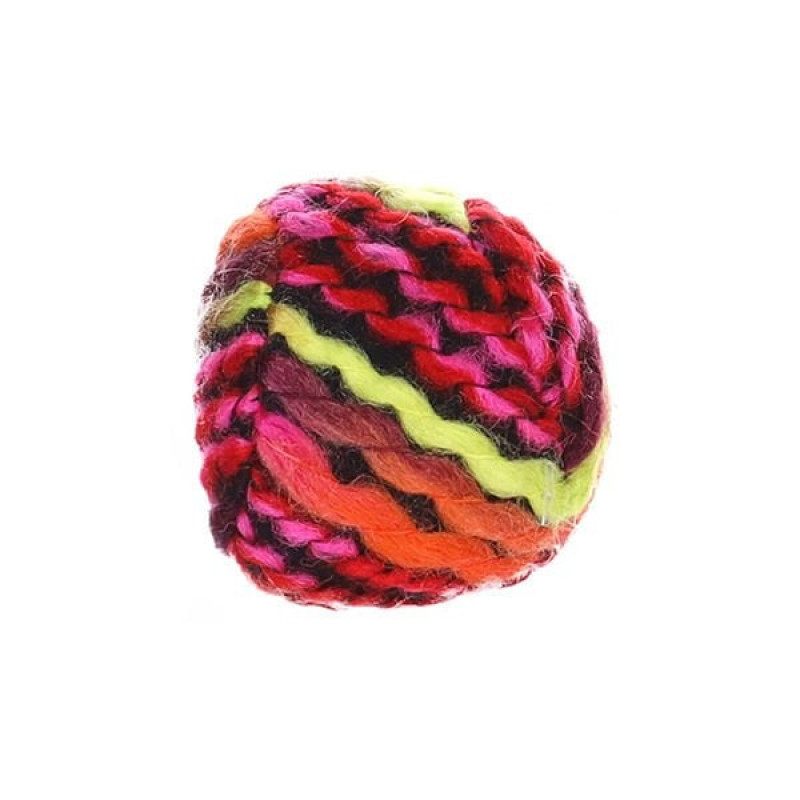 Flamingo 4.5 Cm Eleine Peluş İpli Top Renkli | Kedi Top Oyuncak