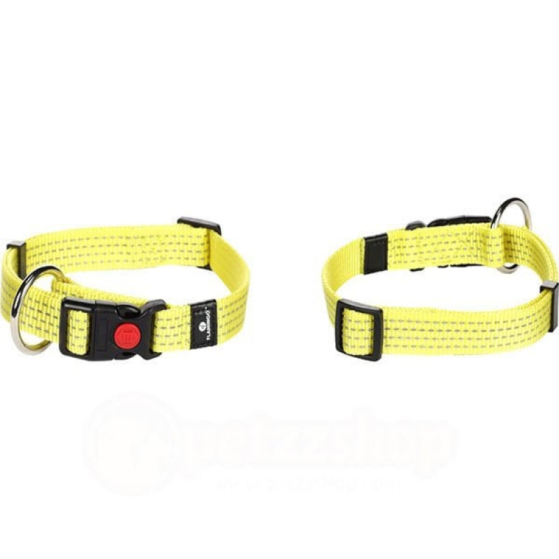 Flamingo 45-65 Cm Reflex Boyun Tasması Sarı | Köpek Boyun Tasması