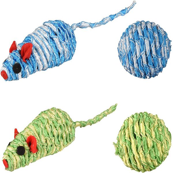 Flamingo 7 Cm Zyra Fare ve Top Oyuncak | Kedi Fare Oyuncak