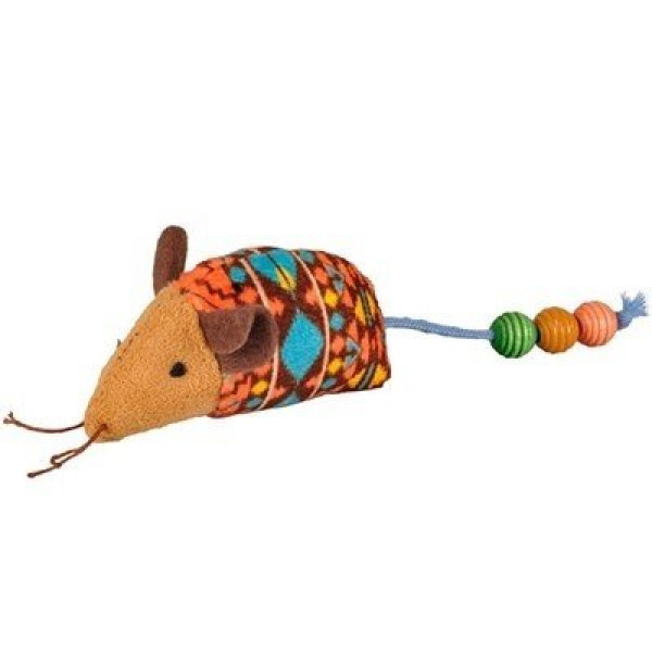 Flamingo 7,5 Cm Indy Boncuklu Fare Oyuncak | Kedi Fare Oyuncak