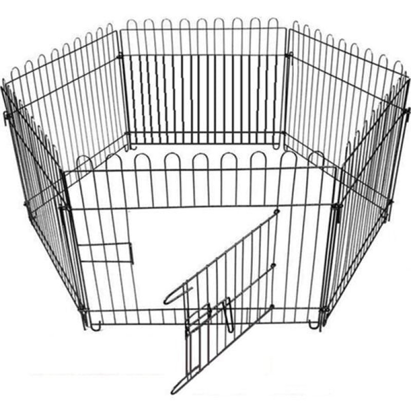 Flamingo 80x80 cm Metal Eğitim Ve Oyun Çiti 6 Parça | Köpek Kapısı