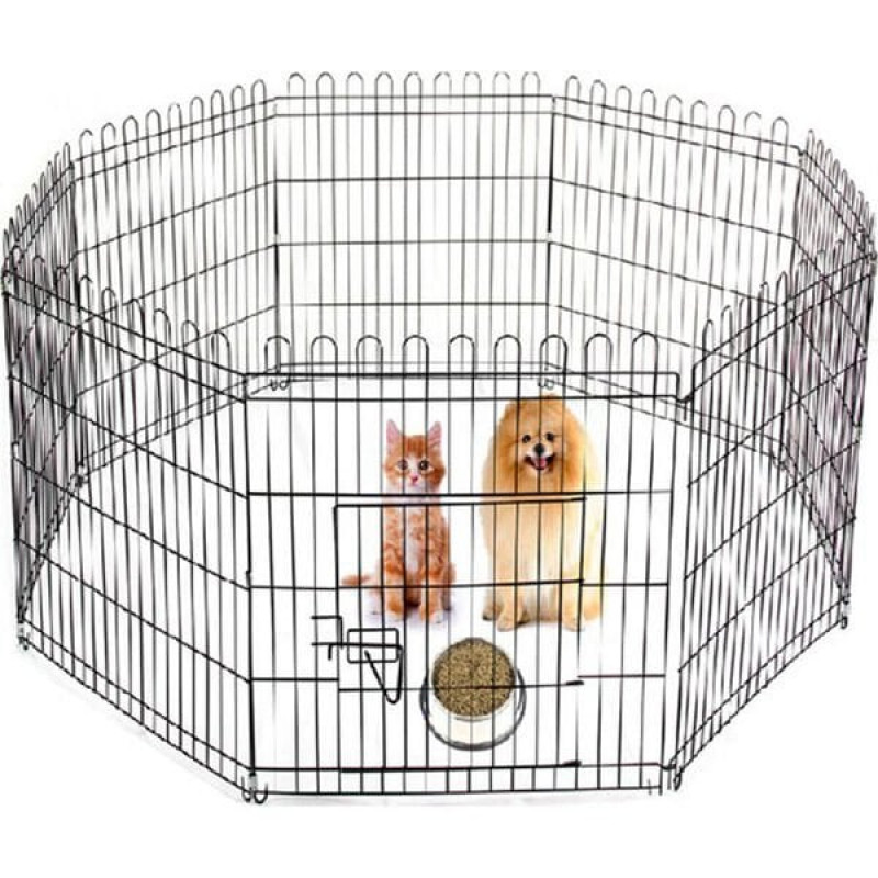 Flamingo 80x80 cm Metal Eğitim Ve Oyun Çiti 6 Parça | Köpek Kapısı