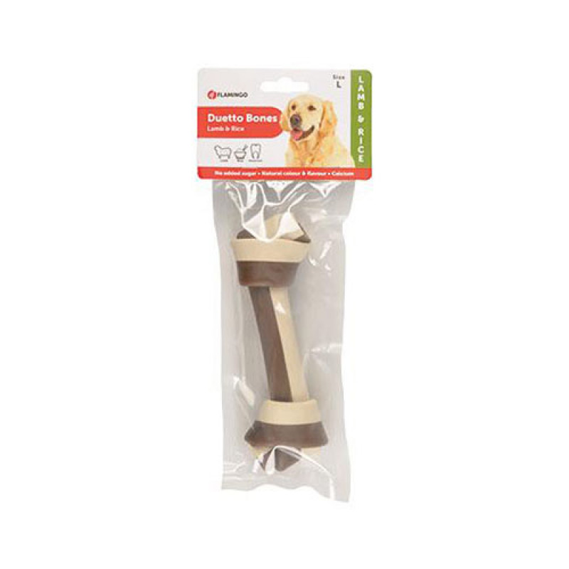 Flamingo L Duetto Lamb & Rice 108 Gr | Düğümlü Köpek Çiğneme Kemiği Flamingo L Duetto Lamb & Rice 108 Gr | Düğümlü Köpek Çiğneme Kemiği