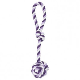 Düğümlü Mor Pamuk Halat Oyuncak | Köpek Diş İpi Düğümlü Mor Pamuk Halat Oyuncak | Köpek Diş İpi