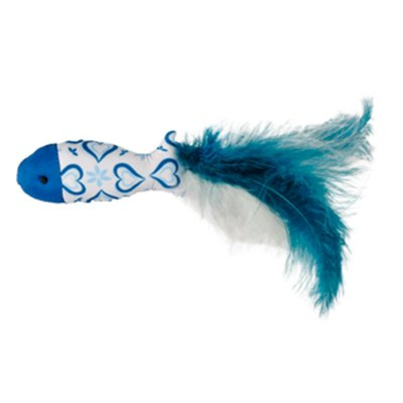 Flamingo Mavi Tüylü Balık Oyuncak | Peluş Kedi Oyuncağı Flamingo Mavi Tüylü Balık Oyuncak | Peluş Kedi Oyuncağı