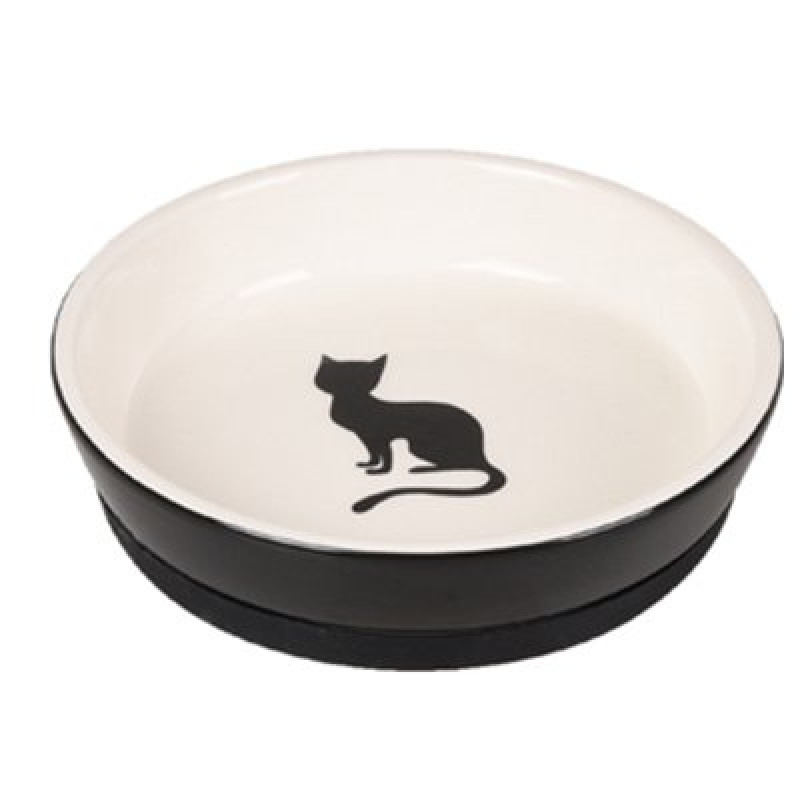 Flamingo Nala Seramik Kaydırmaz Mama Kabı Siyah | Seramik Mama Ve Su Kabı Flamingo Nala Seramik Kaydırmaz Mama Kabı Siyah | Seramik Mama Ve Su Kabı