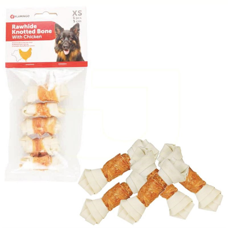 Flamingo XS Knotted Bone Chicken 70 Gr | Düğümlü Köpek Çiğneme Kemiği Flamingo XS Knotted Bone Chicken 70 Gr | Düğümlü Köpek Çiğneme Kemiği