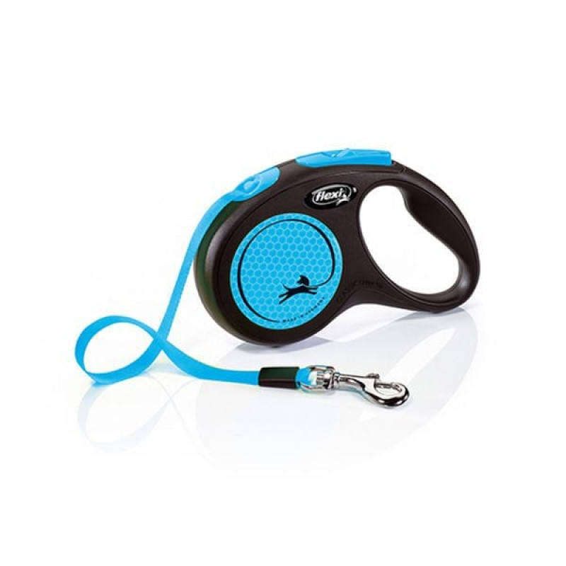 Flexi 5 Mt S Neon Reflektörlü Şerit Otomatik Gezdirme Mavi | Otomatik Köpek Tasması Flexi 5 Mt S Neon Reflektörlü Şerit Otomatik Gezdirme Mavi | Otomatik Köpek Tasması