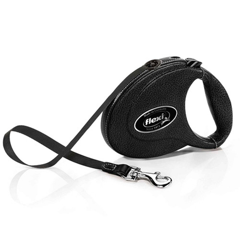Flexi Medium Siyah Deri Uzatma Köpek Gezdirme Tasması | Otomatik Köpek Tasması Flexi Medium Siyah Deri Uzatma Köpek Gezdirme Tasması | Otomatik Köpek Tasması