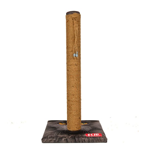 Flip 70h Cm Desenli Tırmalama Siyah | Çubuk Kedi Tırmalama Tahtası