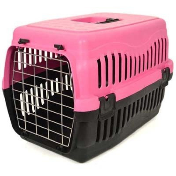 Flip Büyük Desenli Metal Kapılı Taşıma Çantası | Kedi Taşıma Çantası