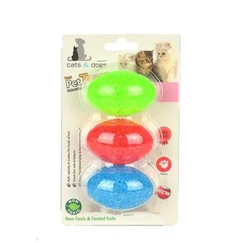 Flip Elips 3'Lü Çıngıraklı Oyun Topu | Kedi Top Oyuncak Flip Elips 3'Lü Çıngıraklı Oyun Topu | Kedi Top Oyuncak