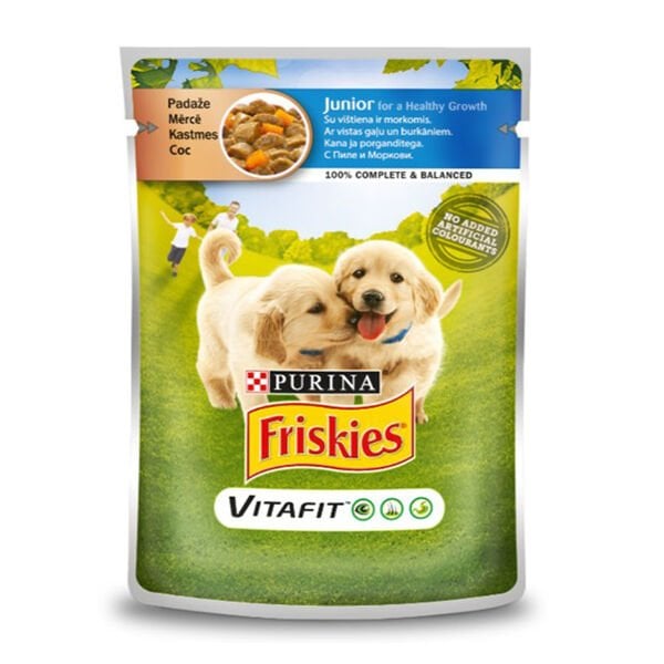 Friskies 100 Gr Junior Tavuklu | Tavru Köpek Konservesi