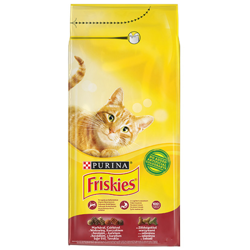 Friskies 1,7 Kg Beef & Chicken & Vegetables | Yetişkin Kuru Kedi Maması Friskies 1,7 Kg Beef & Chicken & Vegetables | Yetişkin Kuru Kedi Maması