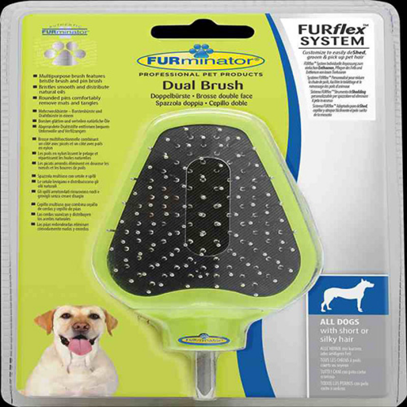 Furminator Furflex Dual Brush Başlığı | Plastik Saplı Tarak Furminator Furflex Dual Brush Başlığı | Plastik Saplı Tarak