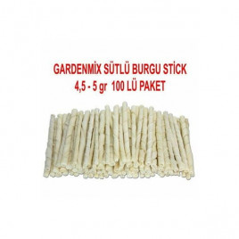 Garden Mix 100 Adet Sütlü Burgu Stick 5 Gr | Köpek Kemik Ödül Maması