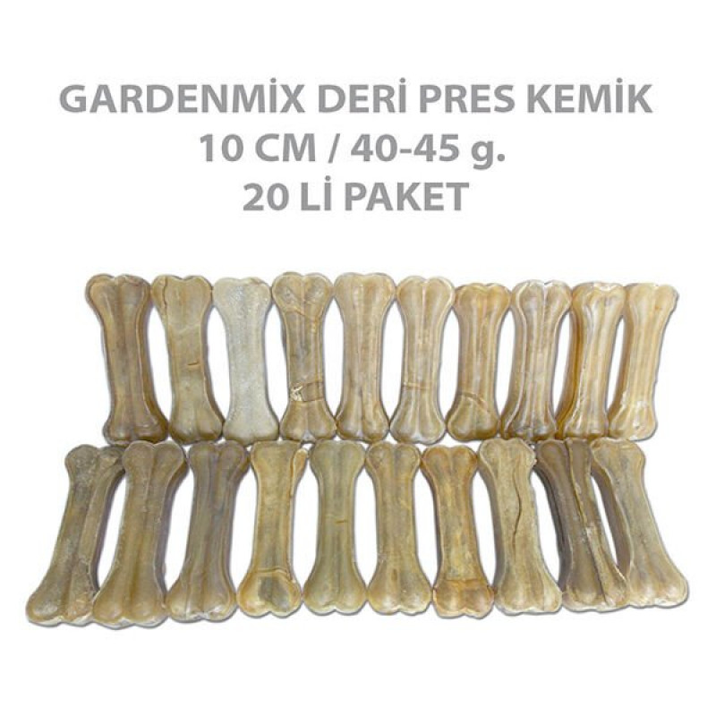Garden Mix 20'li 40-45 Gr Deri Pres Kemik 10 Cm | Köpek Press Çiğneme Kemiği Garden Mix 20'li 40-45 Gr Deri Pres Kemik 10 Cm | Köpek Press Çiğneme Kemiği