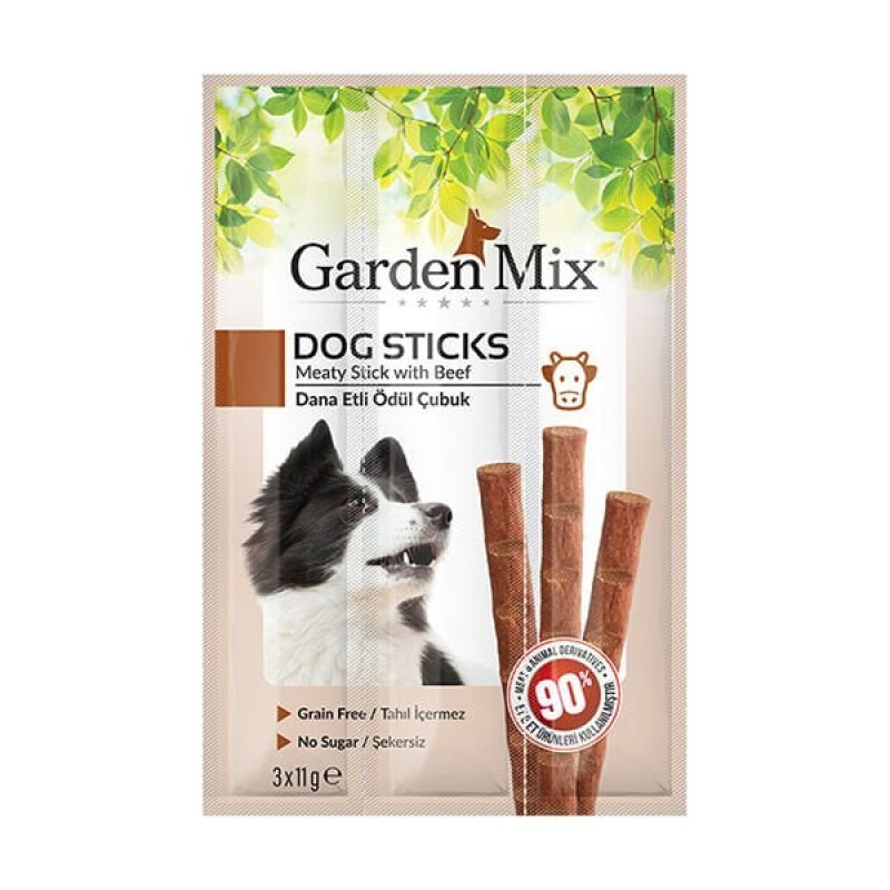 Garden Mix 3'lü Dana Stick 11 Gr | Köpek Kemik Ödül Maması Garden Mix 3'lü Dana Stick 11 Gr | Köpek Kemik Ödül Maması