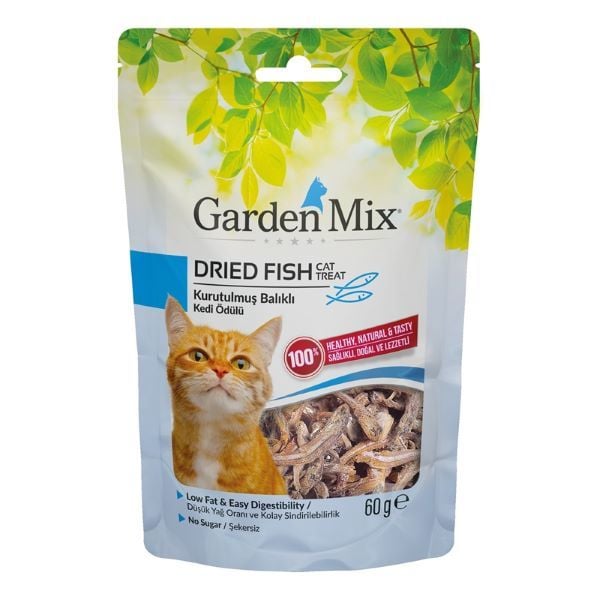 Garden Mix 60 Gr Kurutulmuş Balık | Kurutulmuş Kedi Ödül Maması