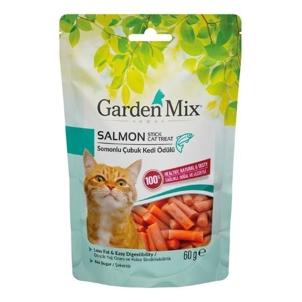 Garden Mix 60 Gr Stick Somon | Stick Kedi Ödül Maması
