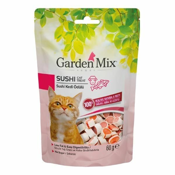 Garden Mix 60 Gr Sushi Kuzu | Kedi Atıştırmalık Ödül Maması