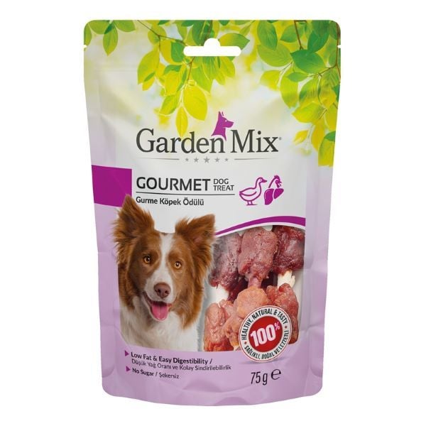 Garden Mix 75 Gr Gurme Ördek ve Tavuk | Köpek Atıştırmalık Ödül Maması