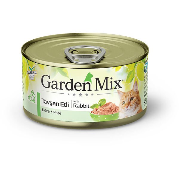 Garden Mix 85 Gr Tavşan Pate | Yetişkin Kedi Maması