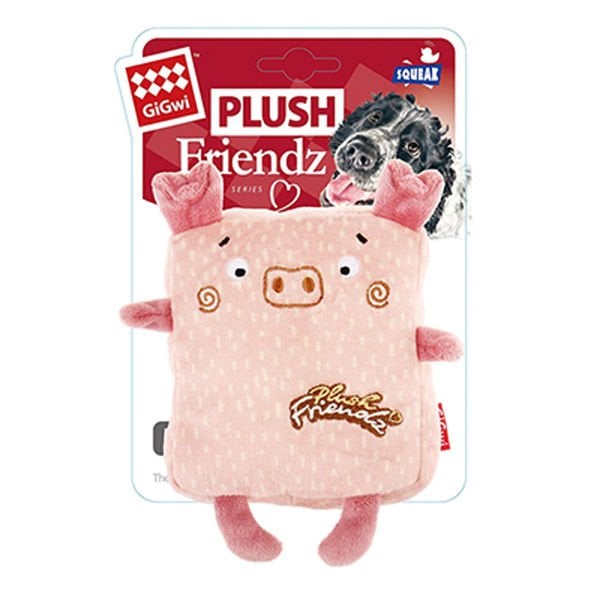 Gigwi 10 Cm Plush Friendz Kare Sesli Domuz | Sesli Köpek Oyuncağı