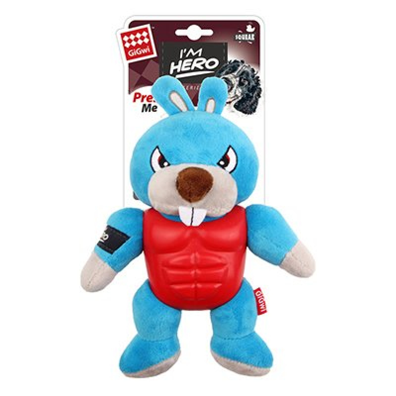 Gigwi 20 Cm Sesli Süper Kahraman Tavşan Peluş Oyuncak | Kumaş Ve Peluş Köpek Oyuncağı Gigwi 20 Cm Sesli Süper Kahraman Tavşan Peluş Oyuncak | Kumaş Ve Peluş Köpek Oyuncağı