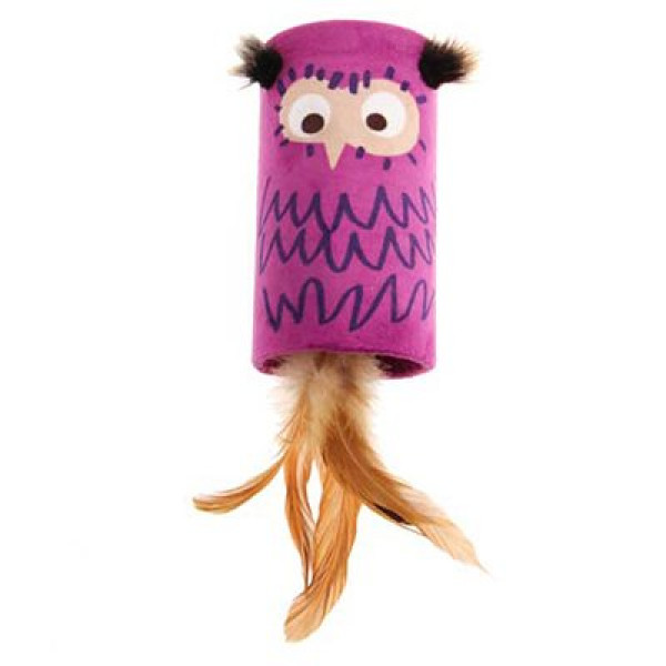 Gıgwi Melody Chaser Baykuş Sesli Oyuncak | Peluş Kedi Oyuncağı