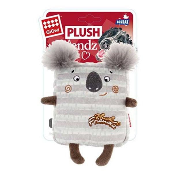 Gigwi Plush Friendz Kare Sesli Koala | Sesli Köpek Oyuncağı